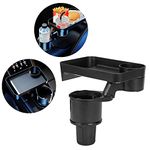 Blueshyhall Car Cup Holder Expander and Attachable Tray, 360 Degree Rotating Dual Car Cup Holder Insert for Most Car Center Console