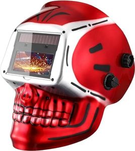 DEKO Careta Soldar de Color Verdadero, Grande Pantalla Grande Casco de Soldador Oscurecimiento Automático Energía Solar, Trabajar Largas Horas, Batería Intercambiable