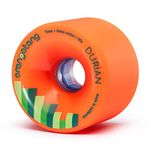 Orangatang Durian 75 mm 80a Freeride Longboard Skateboard Wheels (Orange, Set of 4)