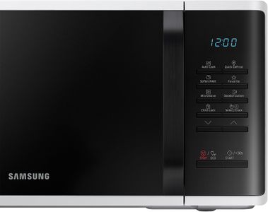 Samsung 23L Solo Microwave – White Compact Countertop Oven