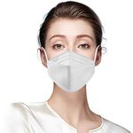 Wowobjects® 4 Layer High Filtration KF94 gives N95* Level protection Mask Korean Designed Mask for face Anti Pollution and protective Face mask (for men and women) | White | Pack of 20