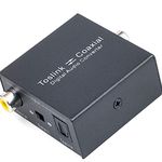 Digital Coaxial to Optical Converter, VANDESAIL Bi-Directional Coax Digital Audio Converter