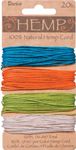 DARICE 1936-89 Hemp Card Set, 20-Pound by 120-Feet, Brights, Assorted