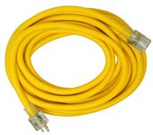 Coleman Cable 01788 10/3 Insulated Outdoor Extension Cord with Lighted End, 50-Foot