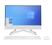 HP 21.5" All-in-One Desktop, AMD Athlon Silver 3050U Processor, AMD Radeon Graphics, 4 GB RAM, 128 GB Storage, Windows 10 Home (22-dd0110, 2021)