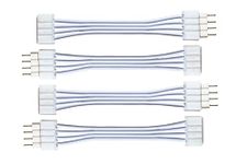 Litcessory Flexible Corner Connector/Extension Cable for LIFX Z Lightstrips (50mm, 4 Pack, White)