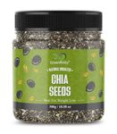 GreenFinity Chia Seeds 300g | Omega-3 Seeds for Eating | Non-GMO and Fibre Rich Seeds | Healthy Snacks