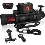 TYT T1 Series Winch 13500 lb Electric Winch with Synthetic Winch Rope, Waterproof IP67 Winch with Fairlead, 12V Winch with Wireless and Wire Remote…