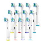 Oral-B Compatible Toothbrush Heads - Replacement for Oral B, Braun Electric Toothbrushes, Classic Precision Clean Replacement Brush Heads Compatible Refills - 12 Pack