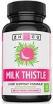 Milk Thistle Standardized Silymarin Extract for Maximum Liver Support - Detox, Cleanse & Maintain - Extract & Seed Complex - 60 Tablets