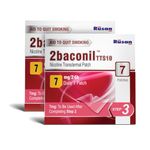 Rusan 2baconil Nicotine Transdermal Patch 7mg/24h | Helps to Quit Smoking | 14 Patches (Step 3) | Pack of 2 | One Month Therapy Plan