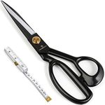 Fabric Scissors Professional 9 inch Heavy-Duty Sewing-Scissors for Leather Industrial Strength High Carbon Steel Tailor-Shears Dressmaking Tailoring Home Office Artists Students