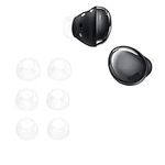 kwmobile 6x Replacement Ear Tips Compatible with Samsung Galaxy Buds 2 Pro - Silicone Tips for Earphones - White