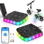 Gyrocopters LED Bike Pedals | Auto On-Off Bicycle Pedals with upto 40+ hours of Long Rechargeable Battery | Bike Accessory with 146 Color Changing Modes | IP56 Waterproof MTB Pedals with Smart Control