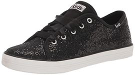 Keds Kids Girls Kickstart Celebrations Sneaker, Black, 12.5 M US