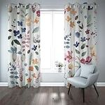 Floral Blackout Curtains 84 in Long