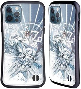 Head Case Designs sous Licence Officielle Batman DC Comics White Lantern Brightest Day Costumes emblématiques des Bande dessinée Coque Hybride Compatible avec Apple iPhone 12 / iPhone 12 Pro