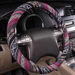 CAR PASS Ethnic Girly Style Universal fit Steering Wheel Cover, for most of vehicles,cars,SUV,Vans,fashionable and anti-slip design