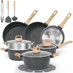 SODAY 17 Pcs Pots and Pans Set Non 