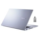 ASUS Vivobook 14 14" FHD Lightweight Laptop, Intel Core i5 1240P, 16GB RAM, 512GB SSD, Backlit Keyboard, Iris Xe Graphics, Fingerprint Sensor, Win 11 Pro, WiFi 6, Silver, 32GB Hotface USB Card