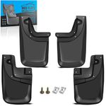 KEYOOG Front & Rear Mud Flaps Splash Guards fit for 2005-2015 Toy-OTA Tacoma for Vehicle with OEM Fender Flares Only, 4-Pc Set Easy to Clean and Install, Mud Guards Splash Guard Black