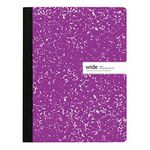 Office Depot Brand Composition Notebook, 9-3/4" x 7-1/2", Wide Ruled, 200 Pages (100 Sheets), Purple