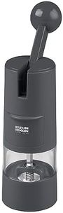 Kuhn Rikon Ratchet Grinder for Salt, Black Peppercorns or Spices. Salt Mill (Coarse - Fine). Spice Grinder. Black Pepper Grinder Mill. Salt Grinder – 3 Year Kuhn Rikon Kitchen Accessories Guarantee