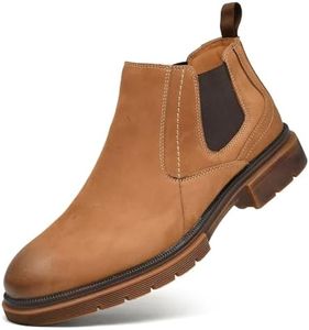 Arkbird Chukka Ankle Boots for Men Genuine Leather Oxford Casual and Formal Dress Boot Matte-Brown 13