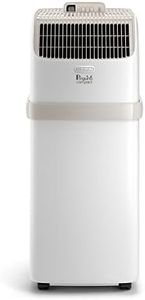 De'Longhi Pinguino Compact ES72 CLASSIC, Silent Portable Air Conditioner 8.300 BTU/h, for Rooms up to 60m3, Dehumidifier, 24 Hour Timer, Energy Class A, Gas R290, 2.1 kW, Beige