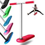 2023 Indo 570 Red Trick Scooter - Trampoline Scooter & Pro Scooter for Kids - Trick Scooter for Kids Ages 6-12 - Practice & Improve Scooter Tricks from Home - Indoor & Outdoor Stunt Scooter