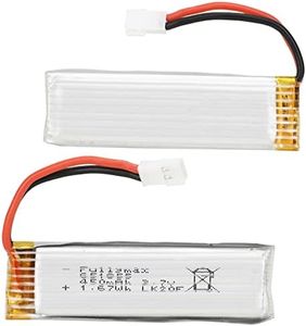 Dilwe 2 Uds RC Lipo Batería, 3,7 V 450mah RC Helicóptero Batería para WLtoys XK K110 V977 RC 3D 6 Canales Helicóptero