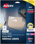 Avery Glossy White Return Address L