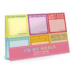 Knock Knock I'm So Goals Sticky Packet Set, 6 Sticky Note Pads Set, 2.75 x 2.75-Inches and 40-Sheets Each