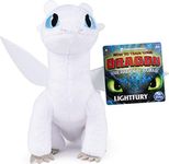 DreamWorks Dragons, Lightfury 8-inch Premium Plush Dragon, for Kids Aged 4 and Up