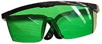 Laser Enhancement Glasses - Mountlaser Adjustable Eye Protection Safety Glasses for Green Alignment, Cross & Multi Line and Rotary Lasers with Anti Lost Function and Free Hard Protective Case (Green)