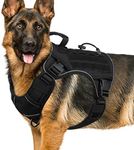 WINGOIN Black Tactical Dog Harness 