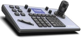 Prisual PTZ Camera Controller PoE 4D Joystick LCD Screen Setup, Elevate Your Church Live Streaming with VISCA is Fully Compatible and extensible, Pelco D/P RS232 RS485 (TEM-JOY1)