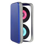 DVSICK DVD Case Hard,96 Capacity Plastic Protective Disc CD Holder for Car CD Case Organizer Wallet Protective DVD Storage (Blue)