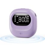 Roxicosly Loud Alarm Clock for Heavy Sleepers,Battery Operated Vibrating Alarm Clock Under Pillow,Small Portable Travel Alarm Clock with 3 Vibrating & Wake-up Modes,Dual Alarm,Snooze,DST,Backlight