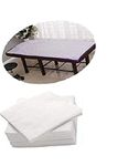 CUFF- SHIELD Disposable Bed Sheet (Pack of 50, Color-White, size-31x72inch, Fabric-25gsm nonwoven) for spa, Massage, Salon, Hotel, Clinic, Hospitals