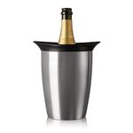 Vacu Vin Active Cooler Champagne Elegant Stainless Steel, Silicone, Silver, 22x19x18