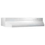 Broan F402411 24-Inch Two-Speed 4-Way Convertible Range Hood, White on White