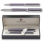 Sheaffer Intensity Violet/Chrome Medium Fountain and Ballpoint Pen Set 9232