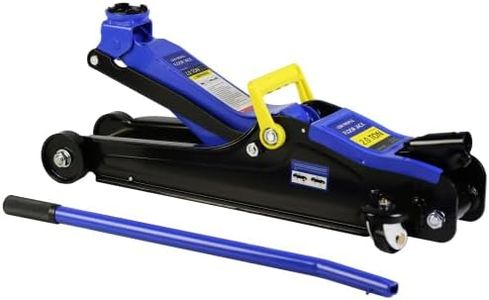 PULLAFUN 3 Ton Low Profile Floor Jack Capacity 6650 lbs with Dual Piston,Steady Steel Quick Lift Pump (Lift Pump 3.3"-19.7" Hight)