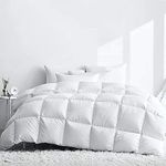 House Babylon 10.5 Tog Double Duvet | Luxury White Goose Down Winter Duvet for Cold Nights | Hypoallergenic, Lightweight, & Machine Washable Quilt | Ideal for Sensitive Skin