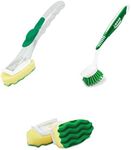 Libman All-Purpose Scrubbing Dish Wand Bundle with Kitchen Brush and Two Sponge Refills