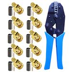 10pcs SMA male connectors and coaxial cable crimping tool crimp RG58 cable for SMA WIFI Antenna extension cable