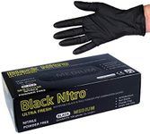 Black Nitrile Nitro Powder Free Dis