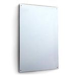 Circuitt Safety Backed 4mm Sheet Mirror Glass 4 Holes 183 x 122 CM