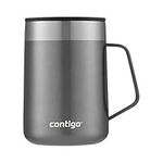 Contigo Streeterville Desk Mug, insulated coffee mug with stainless steel handle, coffee to go mug with lid, keeps coffee and tea warm for up to 5 hours, ideal for office & home, 410 ml